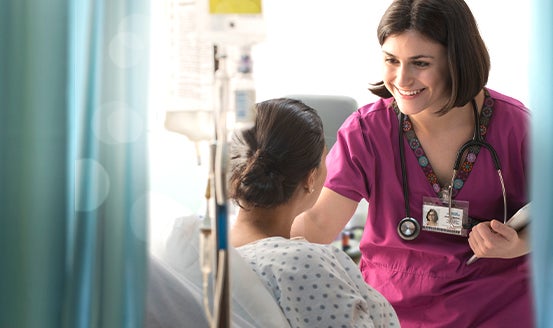 doctor talking with a patient