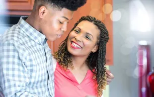 An Image of  a caregiver helping a patient with inflammatroy bowl disease