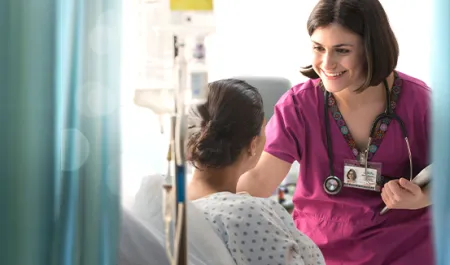 doctor talking with a patient